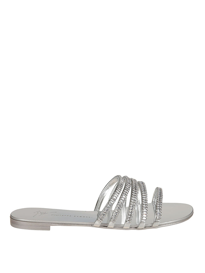 GIUSEPPE ZANOTTI MICHELA JEWEL CRYSTAL EMBELLISHED SANDALS