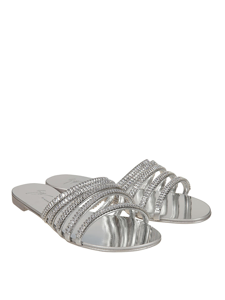 GIUSEPPE ZANOTTI MICHELA JEWEL CRYSTAL EMBELLISHED SANDALS