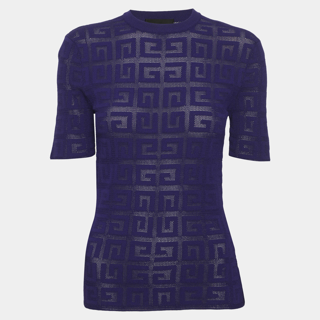 GIVENCHY ニット GIVENCHY 4G JACQUARD KNIT SHORT SLEEVE SWEATER – Caroline's