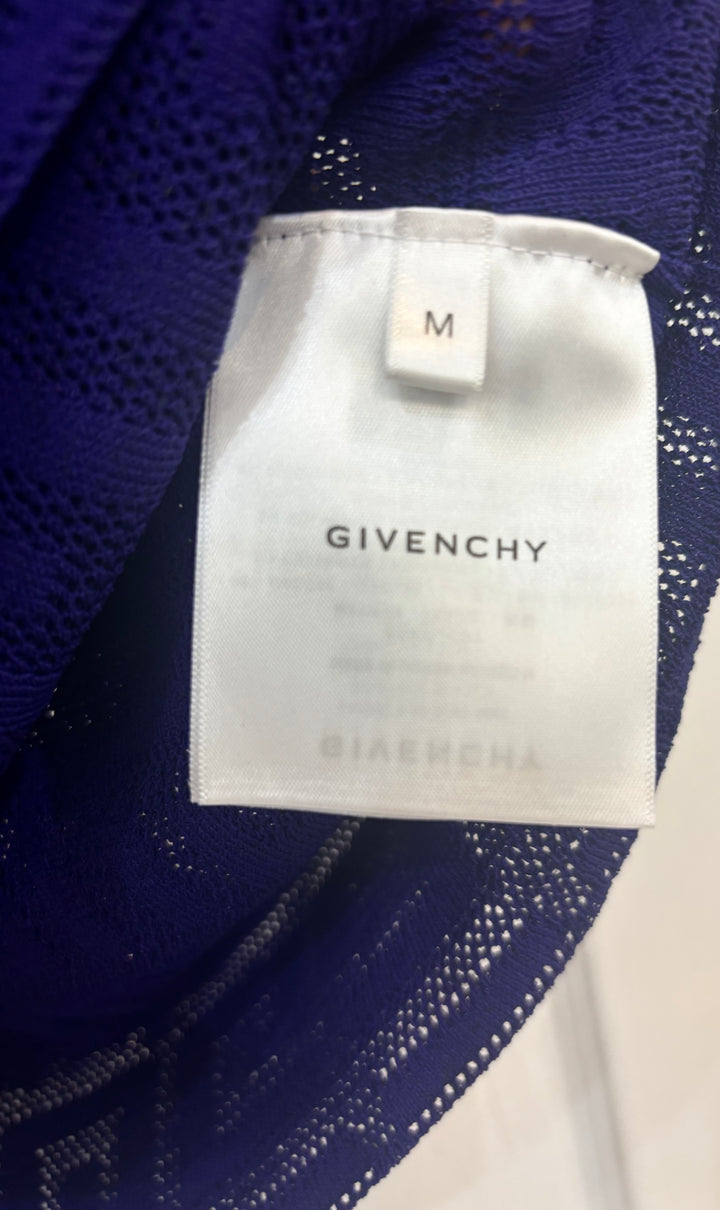 GIVENCHY 4G JACQUARD KNIT SHORT SLEEVE SWEATER