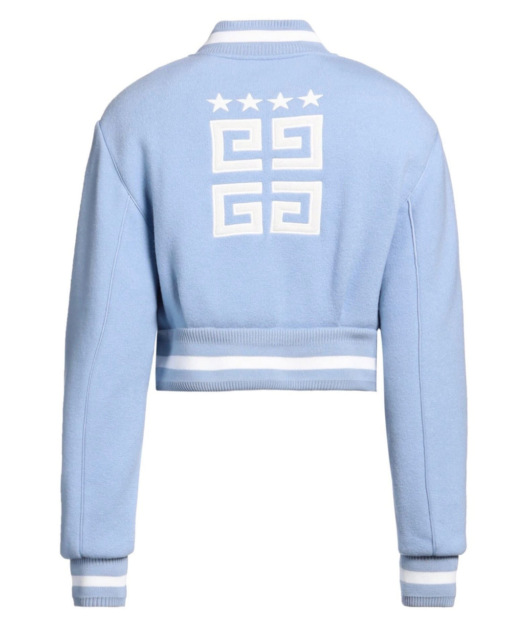 GIVENCHY 4G STARS CROPPED VARSITY JACKET