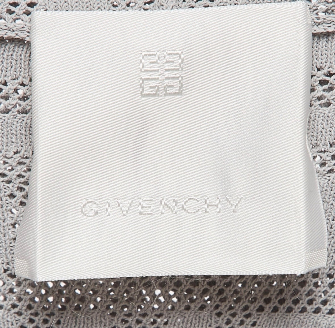 GIVENCHY 4G MONOGRAM PATTERN STRETCH KNIT HOODIE