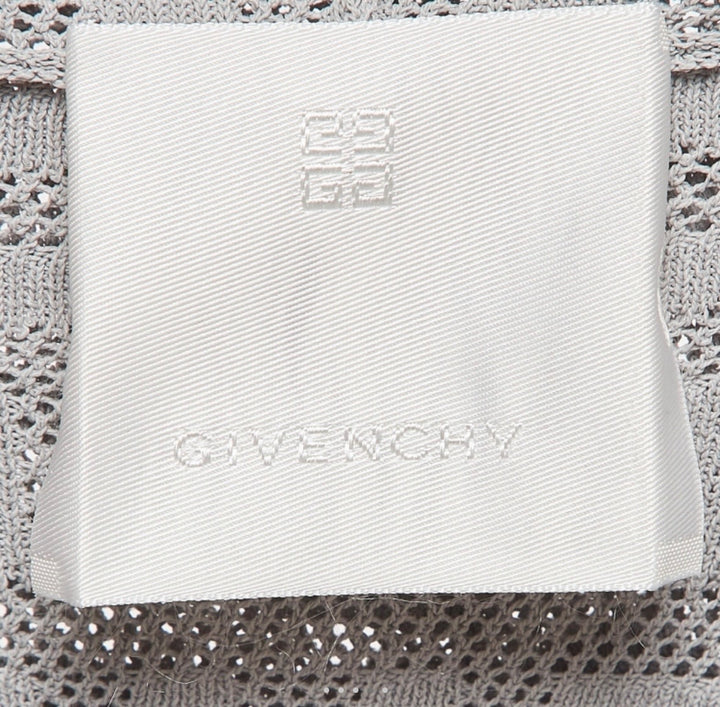 GIVENCHY 4G MONOGRAM PATTERN STRETCH KNIT HOODIE