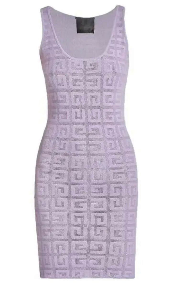 GIVENCHY 4G JACQUARD KNIT MINI DRESS