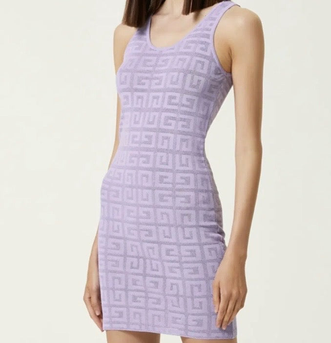 GIVENCHY 4G JACQUARD KNIT MINI DRESS