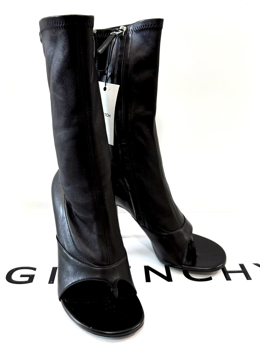 GIVENCHY TWO TOES NAPPA LEATHER BOOTS