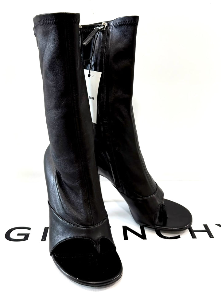 GIVENCHY TWO TOES NAPPA LEATHER BOOTS