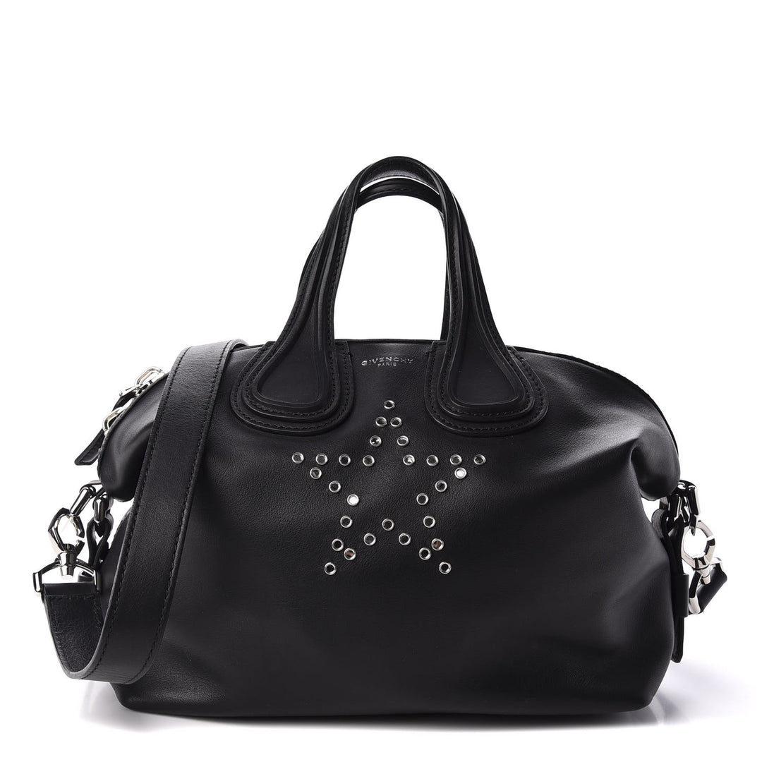 GIVENCHY CALFSKIN LEATHER STAR EMBELLISHED NIGHTINGALE BAG