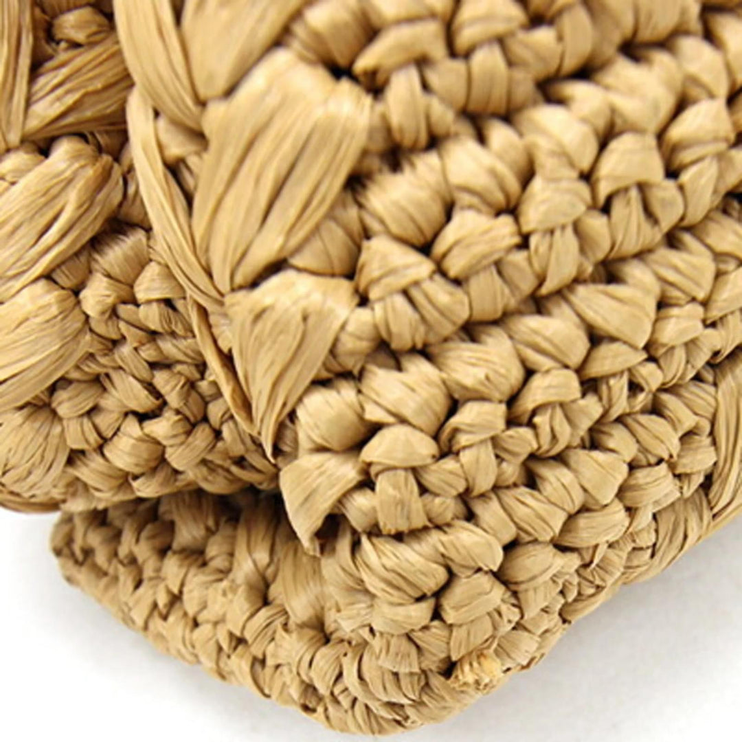 GIVENCHY ID93 LARGE RAFFIA &amp; LEATHER SHOULDER BAG