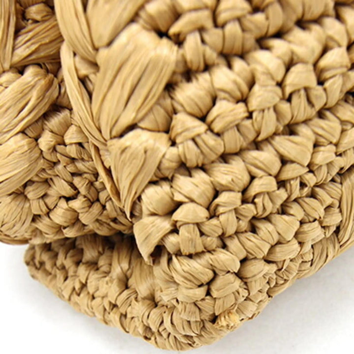 GIVENCHY ID93 LARGE RAFFIA &amp; LEATHER SHOULDER BAG
