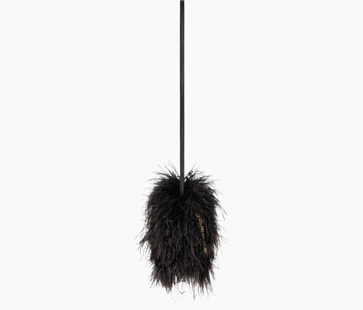 GIVENCHY KENNY SILK OSTRICH FEATHERS MULTICARRY MINI BAG
