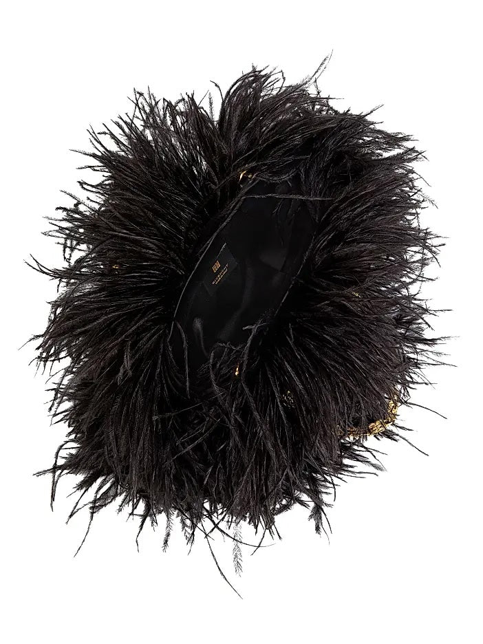 GIVENCHY KENNY SILK OSTRICH FEATHERS MULTICARRY MINI BAG