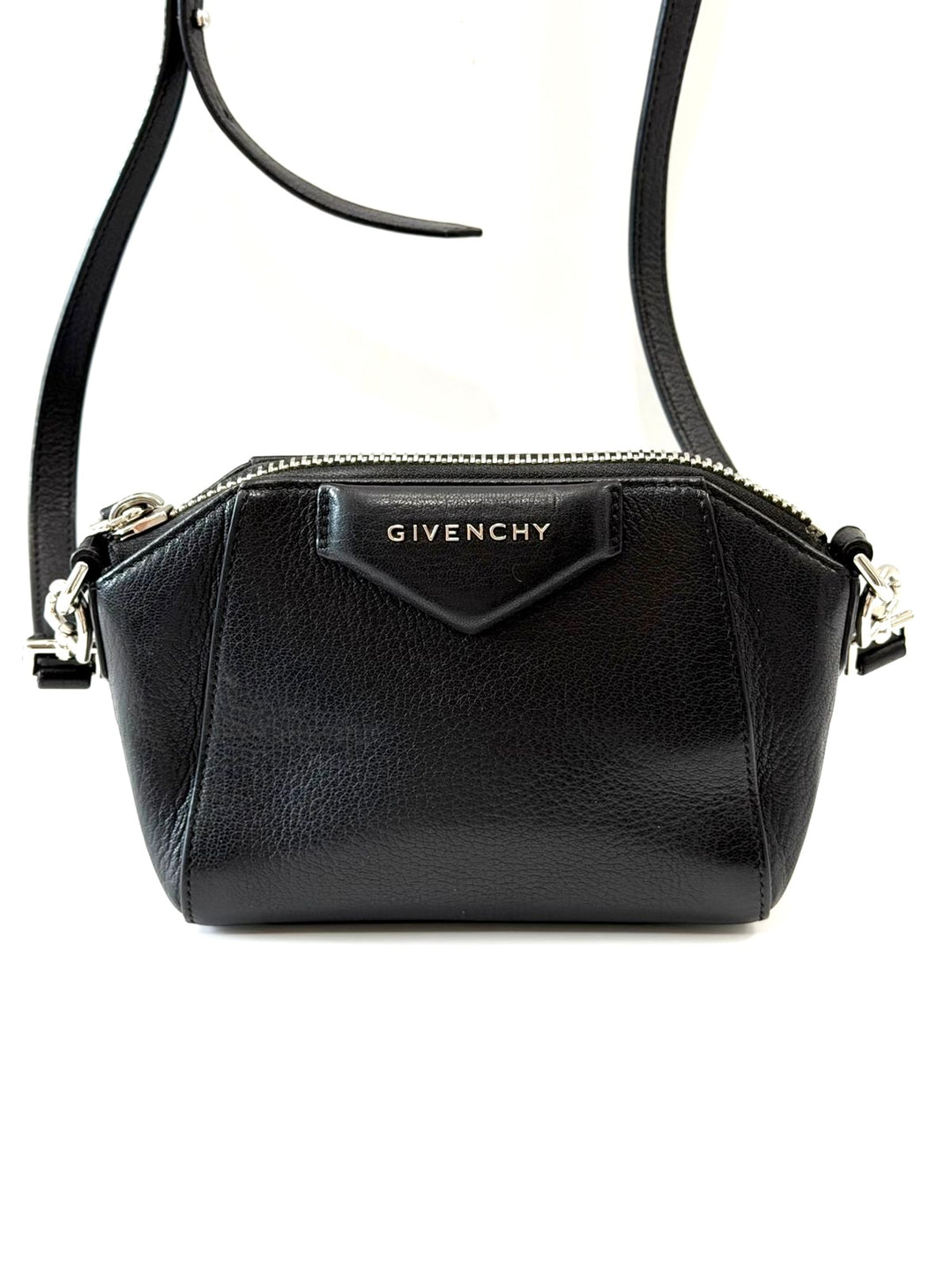 GIVENCHY NANO ANTIGONA CALFSKIN LEATHER CROSSBODY BAG