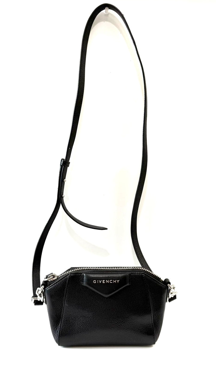 GIVENCHY NANO ANTIGONA CALFSKIN LEATHER CROSSBODY BAG