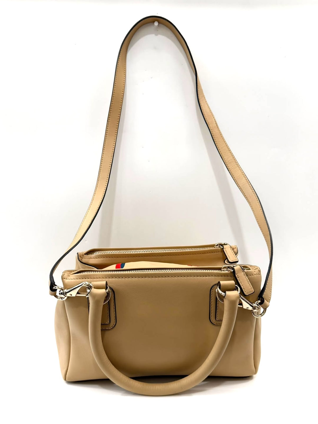 GIVENCHY SUGAR GOATSKIN EMBROIDERY LOGO PANDORA BAG