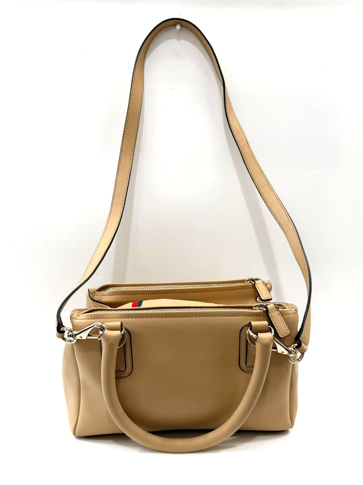 GIVENCHY SUGAR GOATSKIN EMBROIDERY LOGO PANDORA BAG