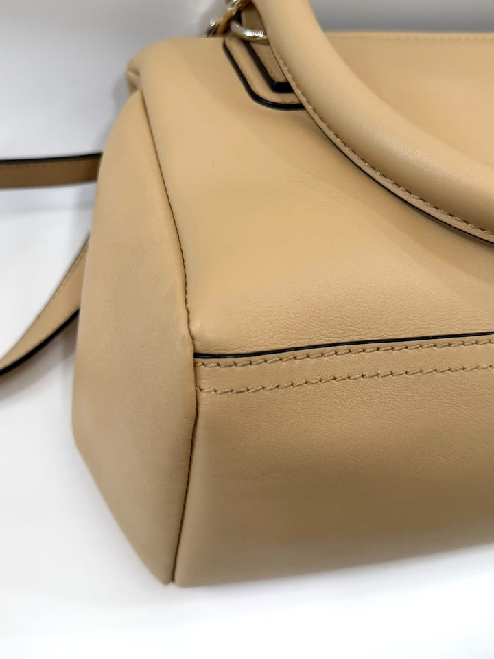 GIVENCHY SUGAR GOATSKIN EMBROIDERY LOGO PANDORA BAG