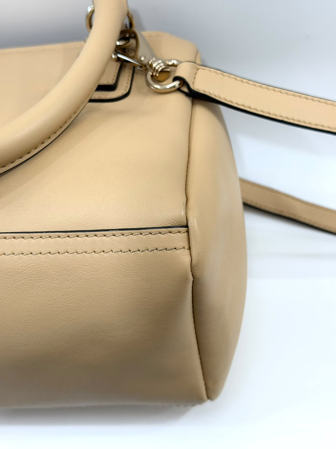 GIVENCHY SUGAR GOATSKIN EMBROIDERY LOGO PANDORA BAG