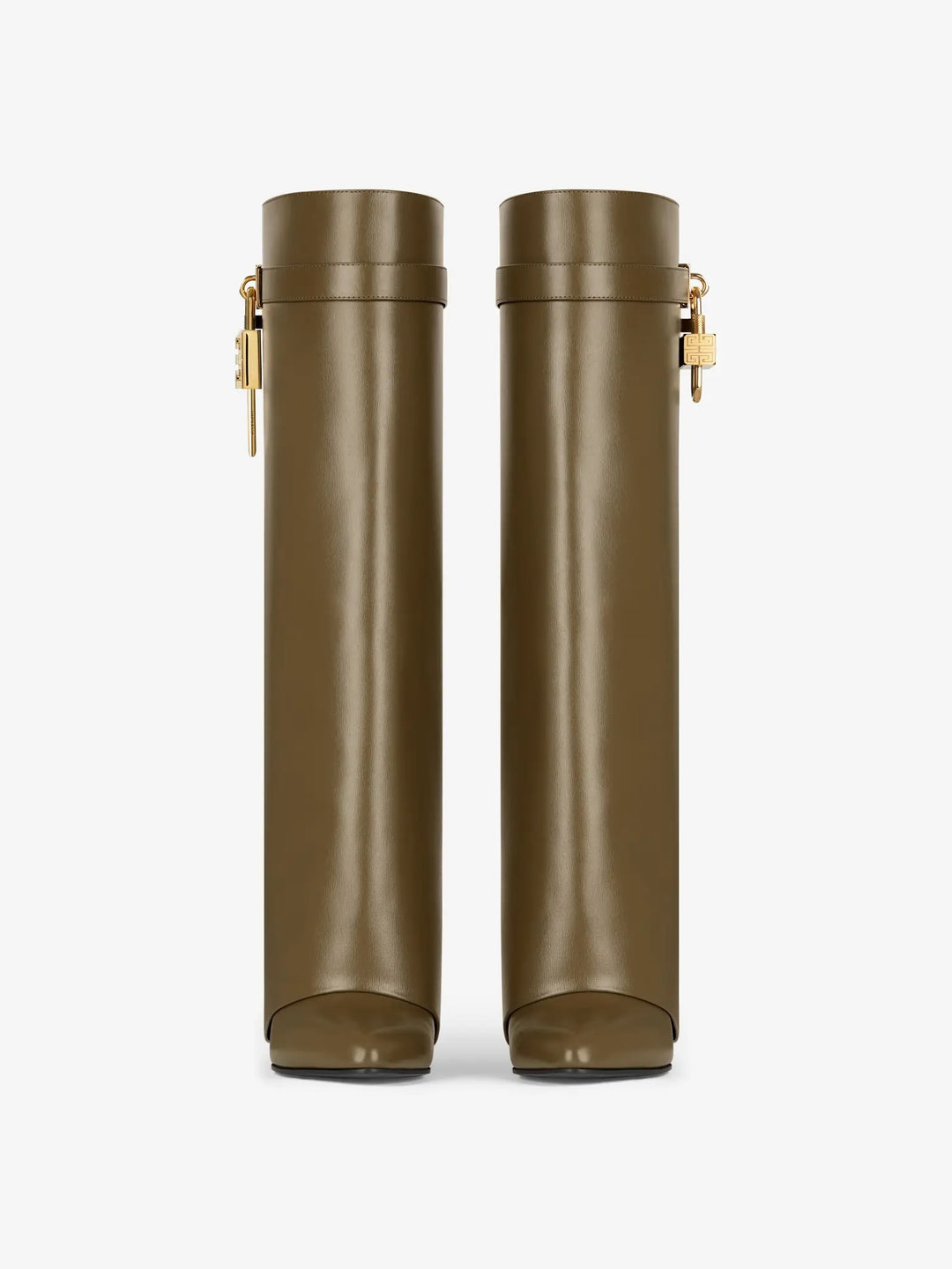 GIVENCHY SHARK LOCK CALFSKIN LEATHER BOOTS