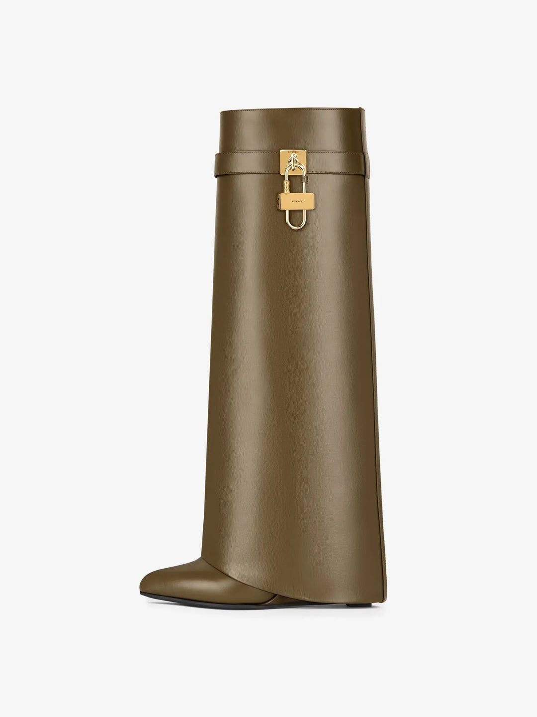 GIVENCHY SHARK LOCK CALFSKIN LEATHER BOOTS