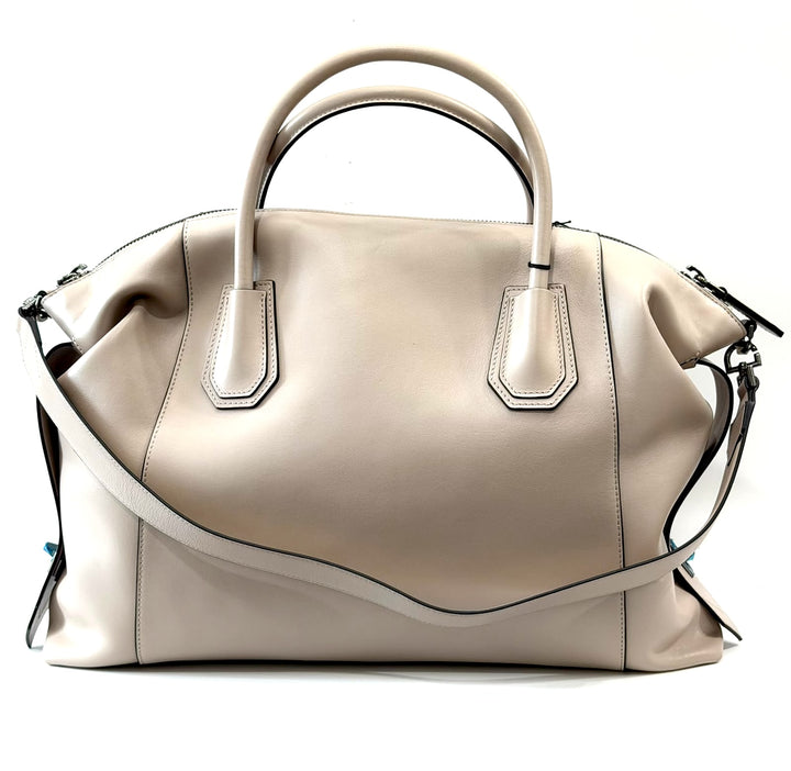 GIVENCHY SOFT CALFSKIN LEATHER MEDIUM ANTIGONA BAG IN DUNE