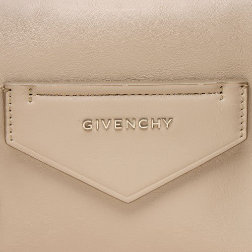 GIVENCHY SOFT CALFSKIN LEATHER MEDIUM ANTIGONA BAG IN DUNE