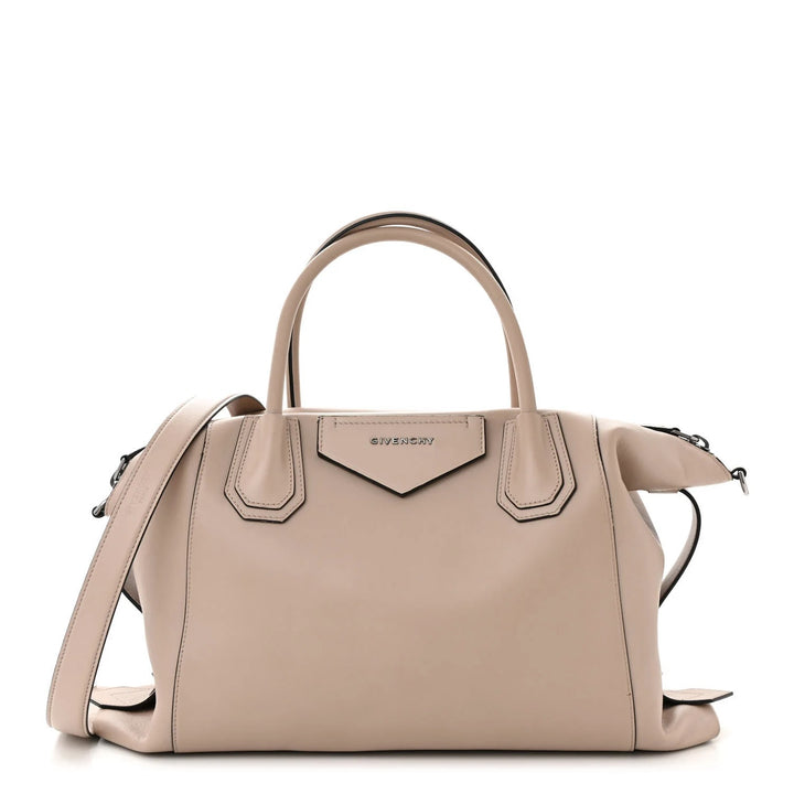 GIVENCHY SOFT CALFSKIN LEATHER MEDIUM ANTIGONA BAG IN DUNE