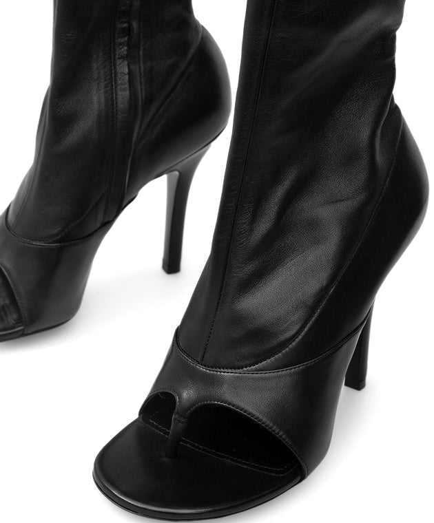GIVENCHY TWO TOES NAPPA LEATHER BOOTS