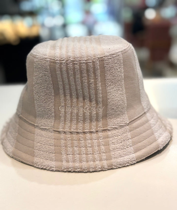 GIVENCHY VERTICAL STRIPED TERRY COTTON BUCKET HAT