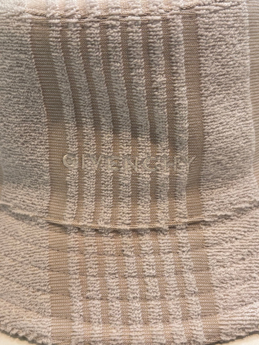 GIVENCHY VERTICAL STRIPED TERRY COTTON BUCKET HAT