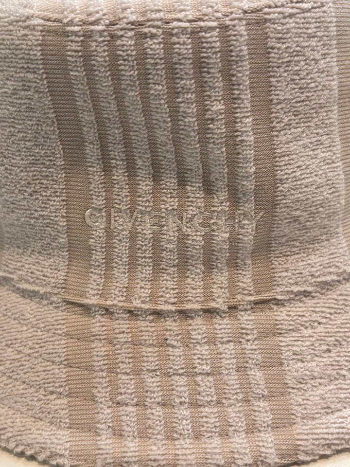 GIVENCHY VERTICAL STRIPED TERRY COTTON BUCKET HAT