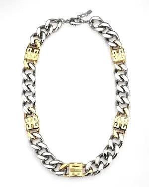 GIVENCHY 4G TWO-TONE LARGE CHAIN NECKLACE