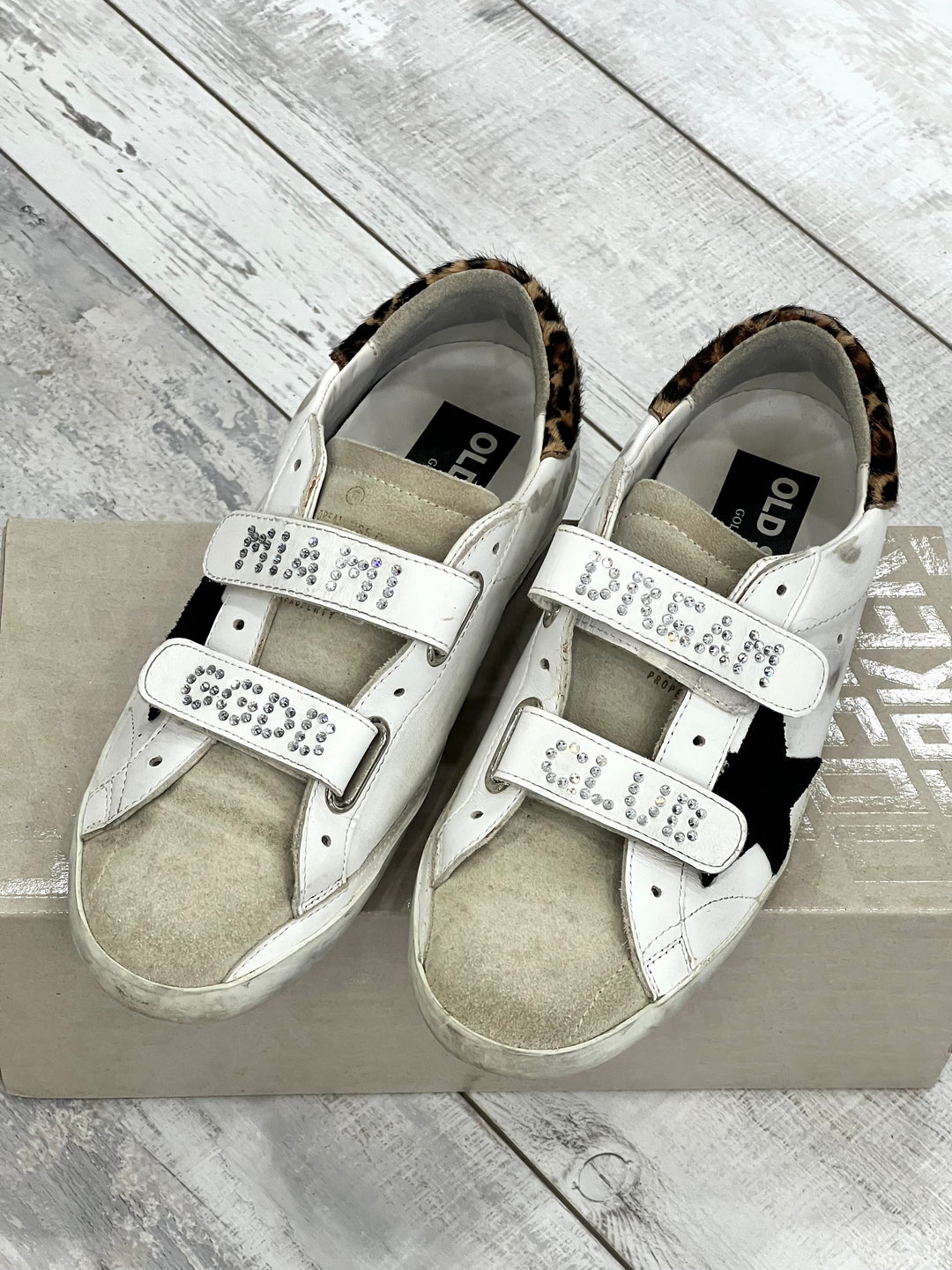 GOLDEN GOOSE OLD SCHOOL CRYSTAL MIAMI DREAM CLUB SNEAKERS