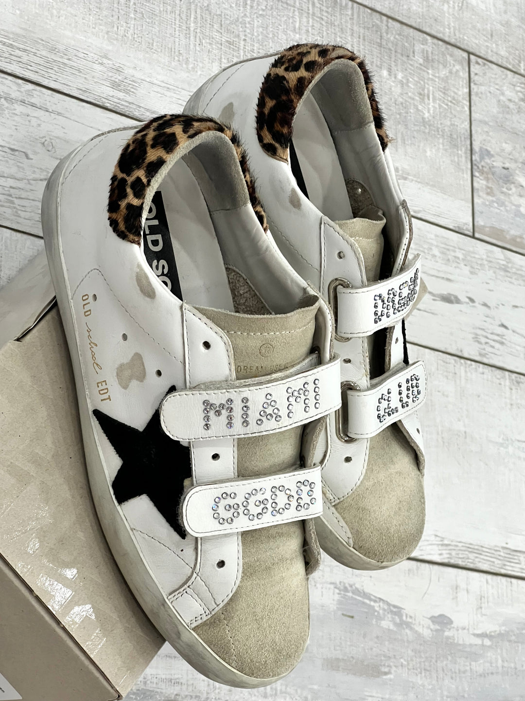 GOLDEN GOOSE OLD SCHOOL CRYSTAL MIAMI DREAM CLUB SNEAKERS