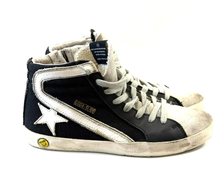 GOLDEN GOOSE PENSTAR SUEDE CALFSKIN LEATHER HI-TOP SNEAKERS