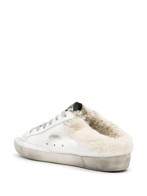 GOLDEN GOOSE SUPER STAR SABOT SHEARLING LINED SNEAKER MULES