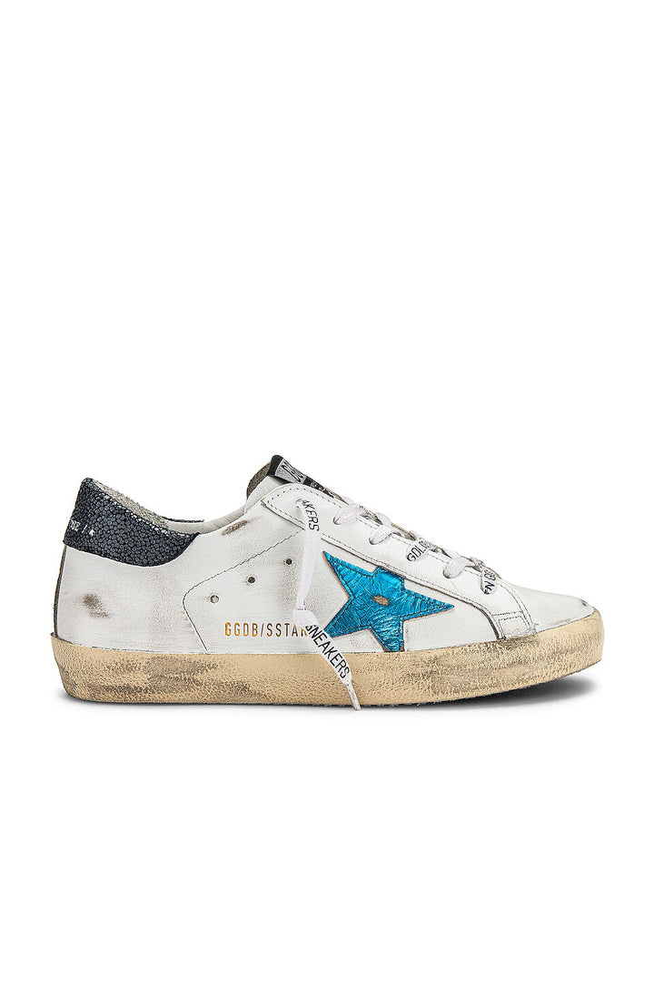 GOLDEN GOOSE SUPERSTAR CALFSKIN LEATHER SNEAKERS