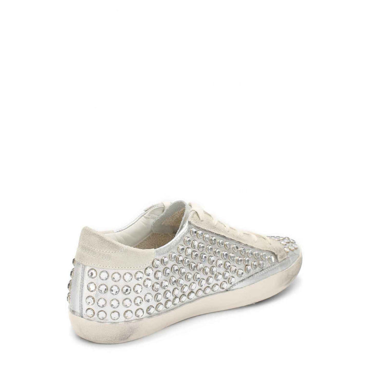 GOLDEN GOOSE STUDDED RHINESTONE SUPERSTAR SNEAKERS