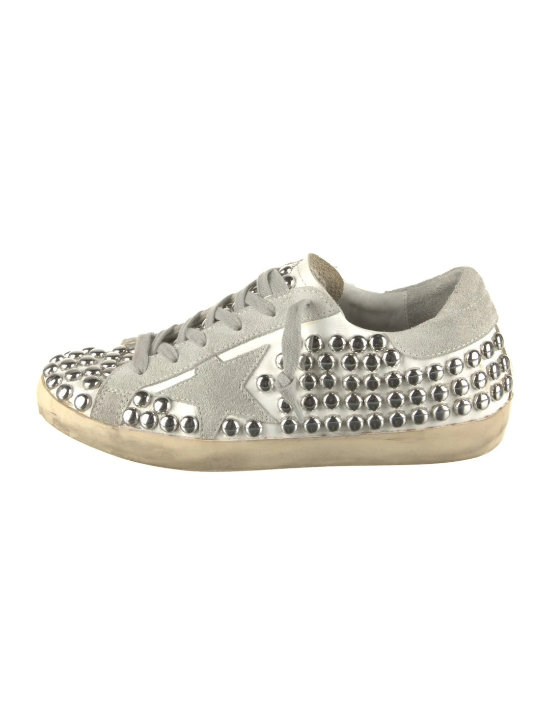 GOLDEN GOOSE STUDDED SUPERSTAR SNEAKERS