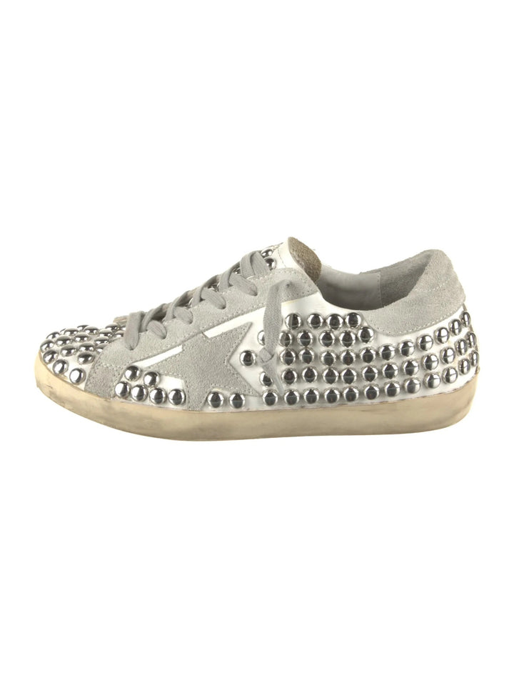GOLDEN GOOSE STUDDED SUPERSTAR SNEAKERS