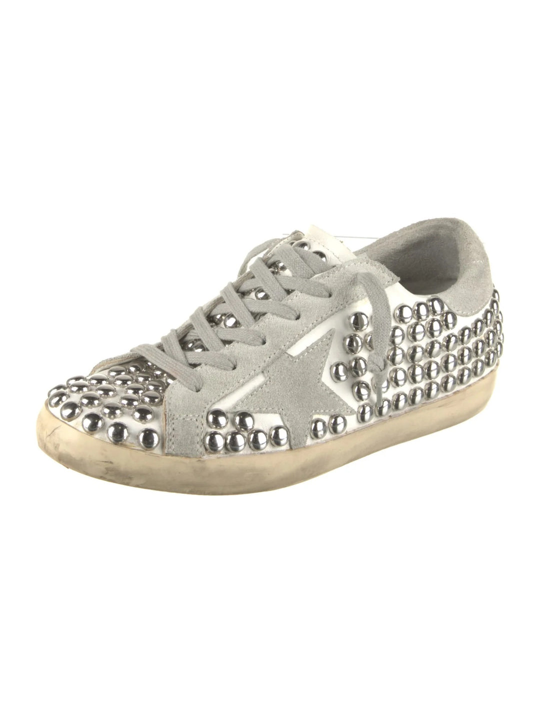 GOLDEN GOOSE STUDDED SUPERSTAR SNEAKERS