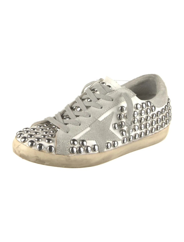GOLDEN GOOSE STUDDED SUPERSTAR SNEAKERS