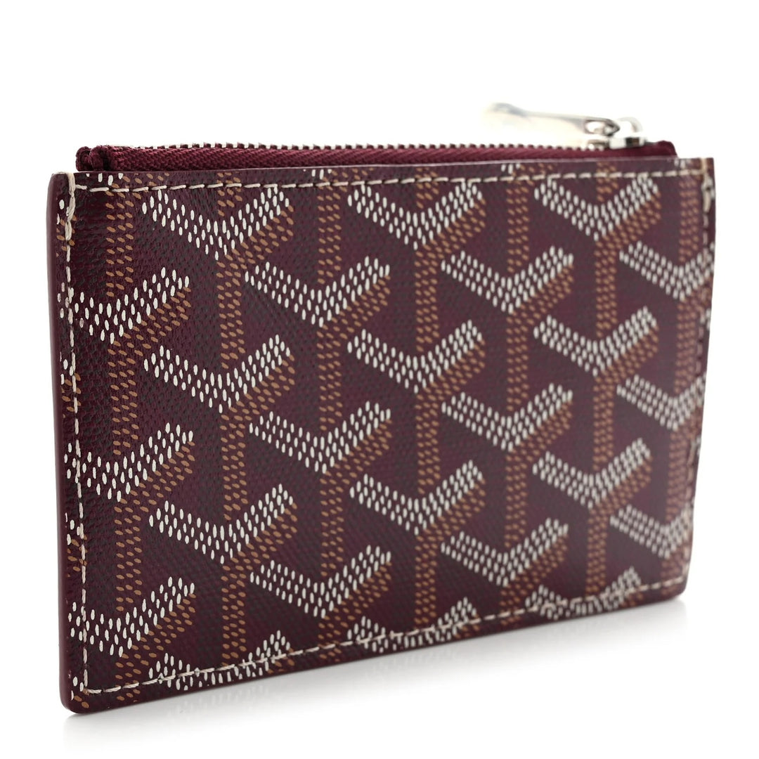 GOYARD GOYARDINE BOURBON ZIPPED CARD HOLDER