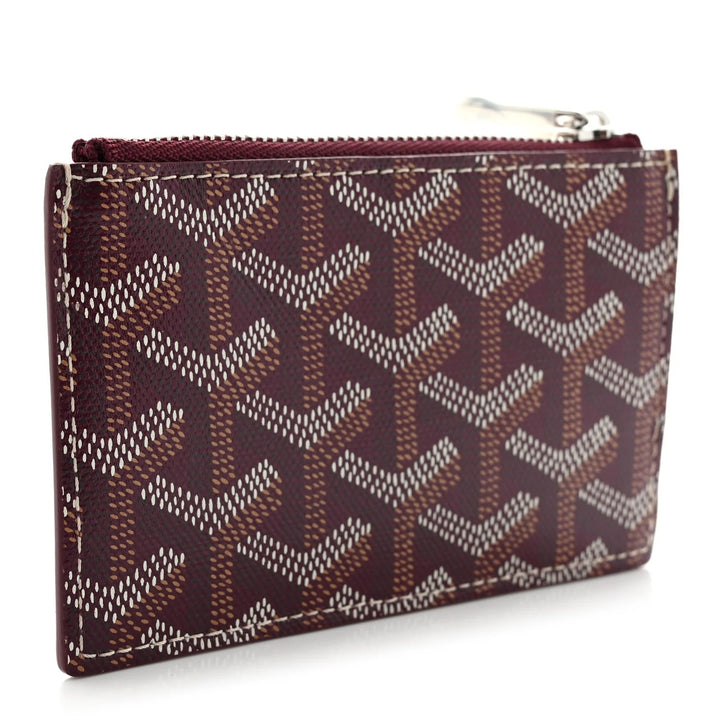 GOYARD GOYARDINE BOURBON ZIPPED CARD HOLDER