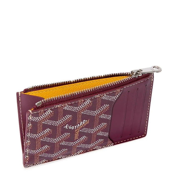 GOYARD GOYARDINE BOURBON ZIPPED CARD HOLDER