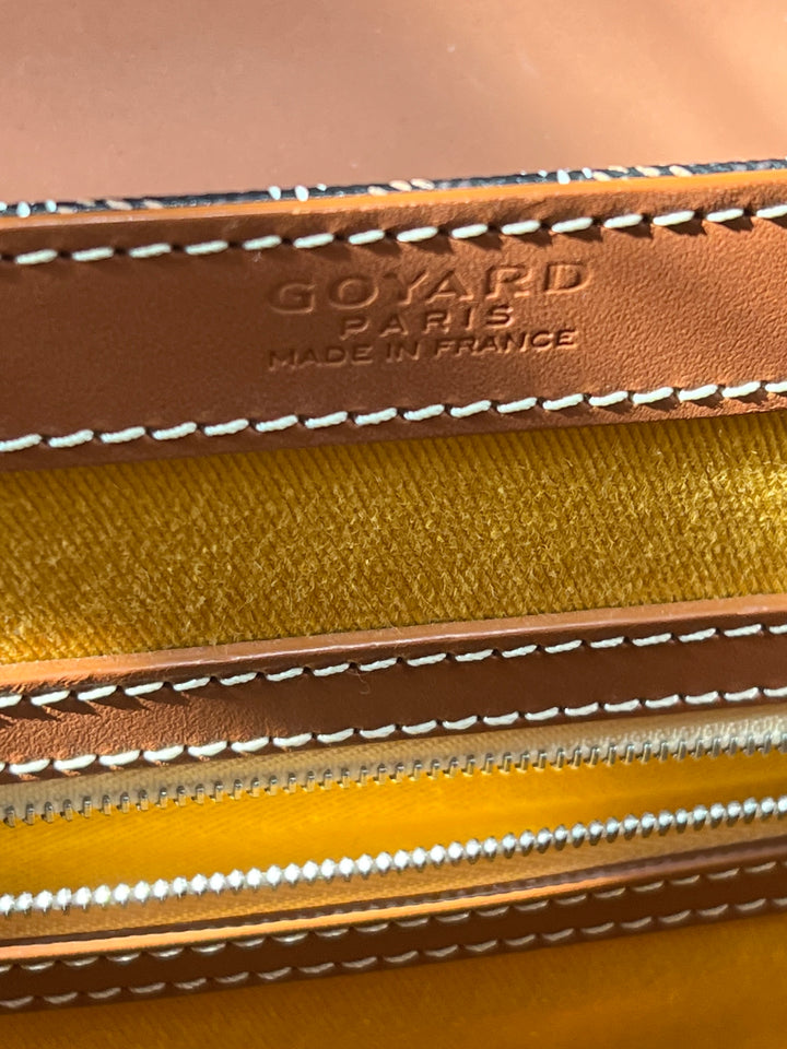 GOYARD SAIGON LEATHER TOP HANDLE HANDBAG MM