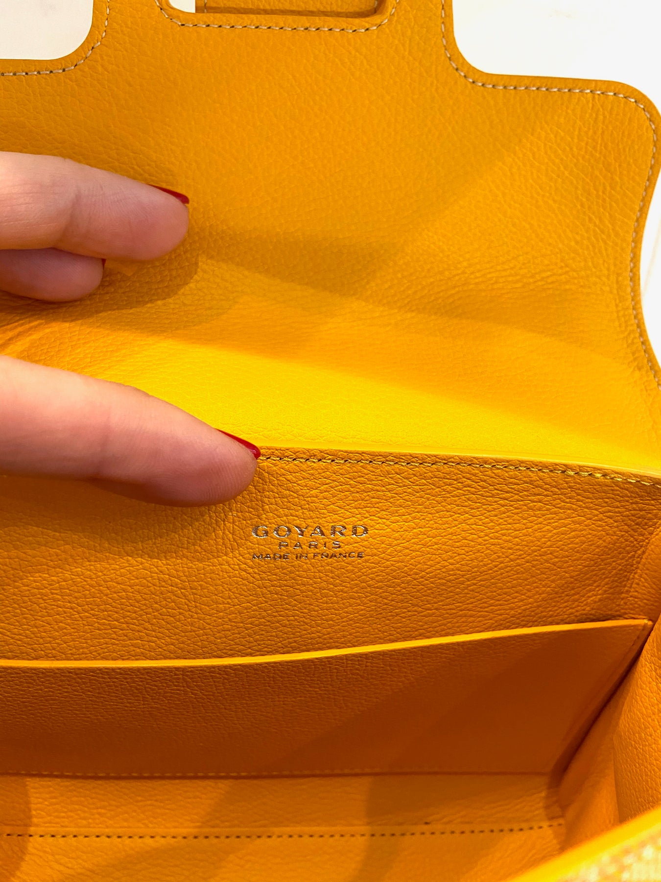 Goyard Saigon Souple Mini Bag Yellow Goyardine Palladium Hardware – Madison  Avenue Couture