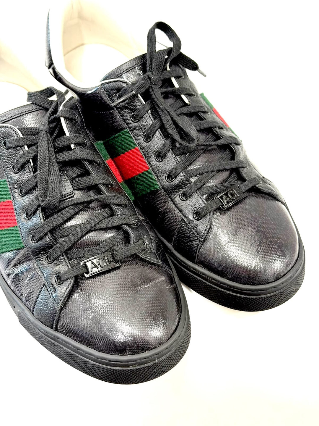 GUCCI ACE CRYSTAL WEB MEN&