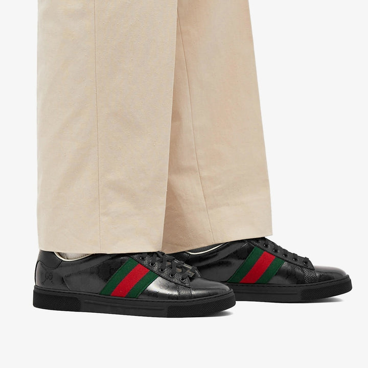 GUCCI ACE CRYSTAL WEB MEN&