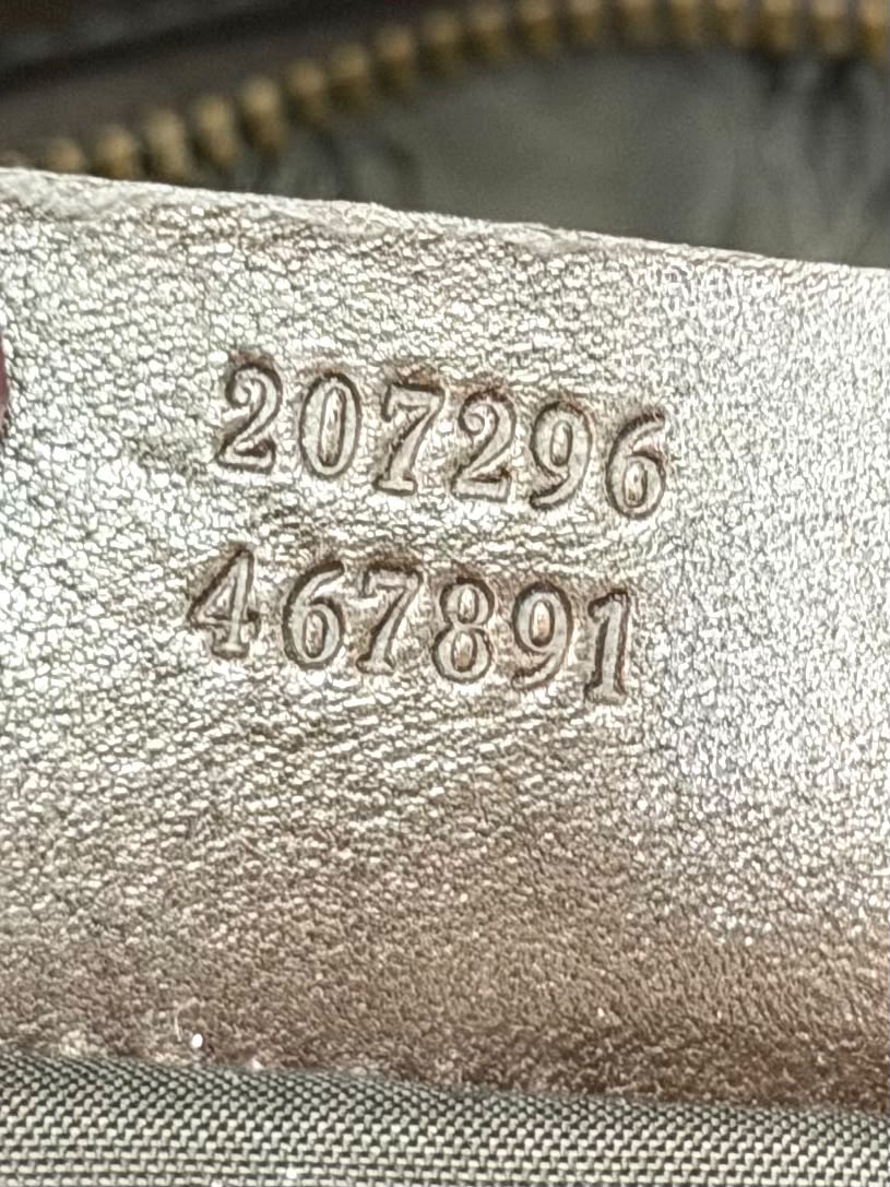 GUCCI BABOUSKA INDY CALFSKIN LEATHER &amp; SUEDE LARGE BOSTON BAG